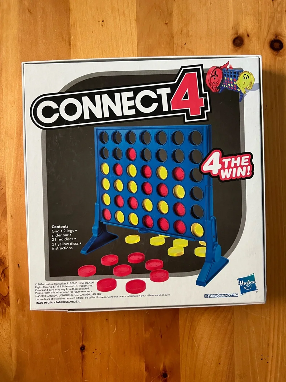 Connect 4 Classic Board Game - Red & Yellow